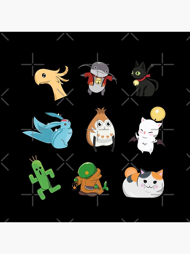 Ffxiv Loyal Companions Throw Pillow - Image 2