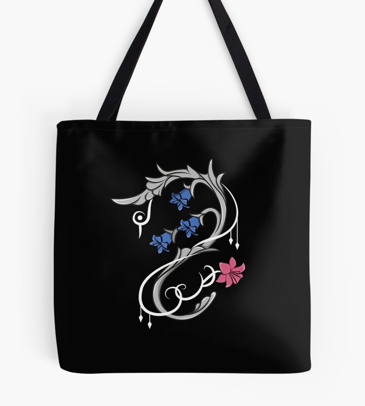 White Mage Lily Gauge Light Tote Bag