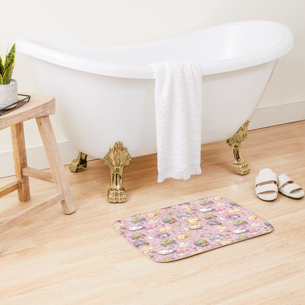 Fantasy Characters Colorful Cast Bath Mat - Image 2