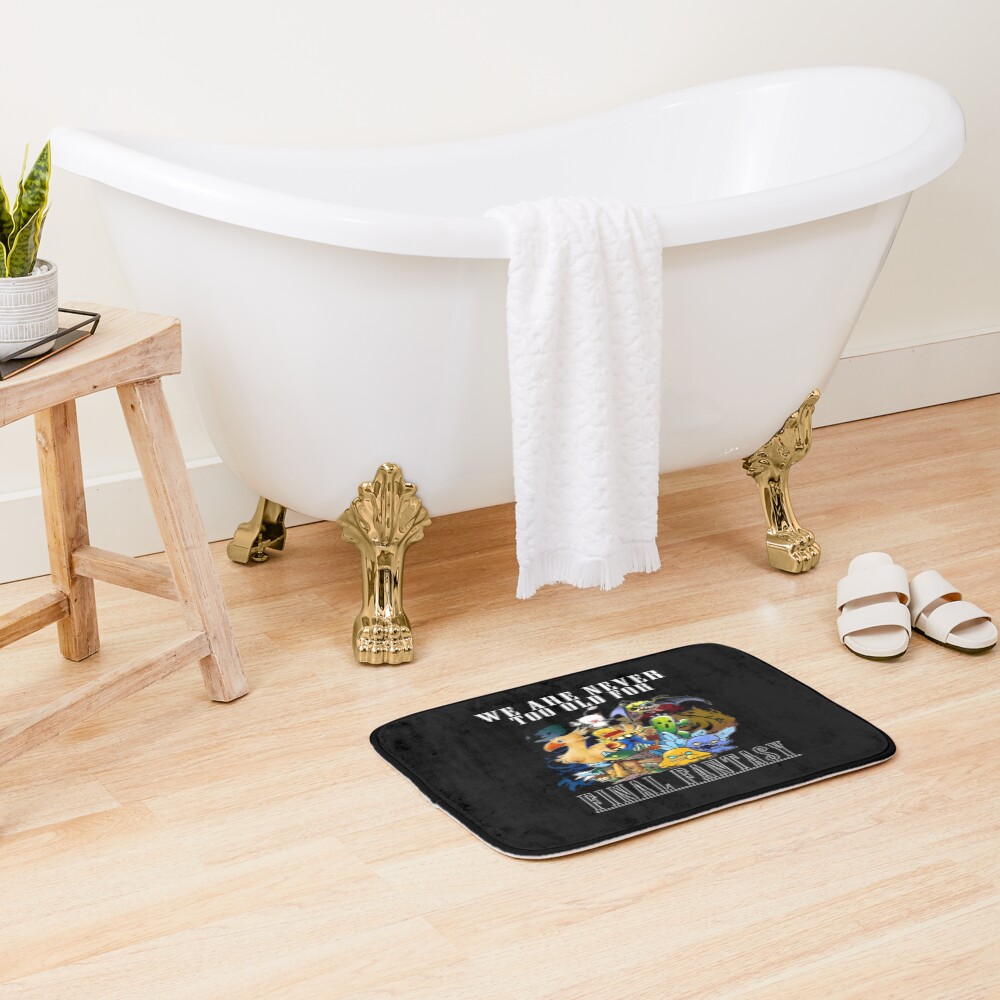 Yellow Chocobo Triple Design Bath Mat - Image 2
