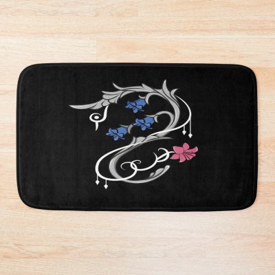 White Mage Lily Gauge Light Bath Mat