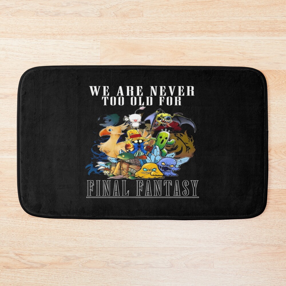 Yellow Chocobo Triple Design Bath Mat