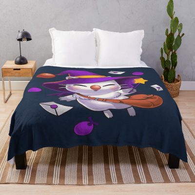 Moogle Witch Halloween Edition Throw Blanket