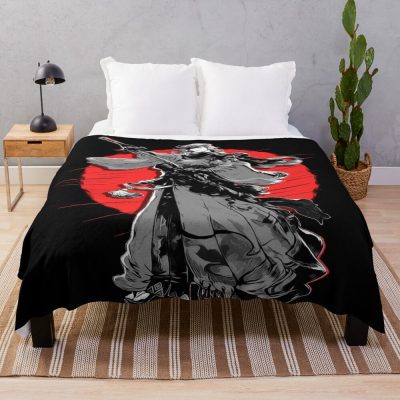 Samurai Final Fantasy Xiv Throw Blanket