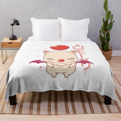 Moogle Kupo Cute Design Throw Blanket