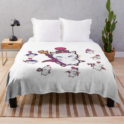 Moogle King Regal Artwork Throw Blanket