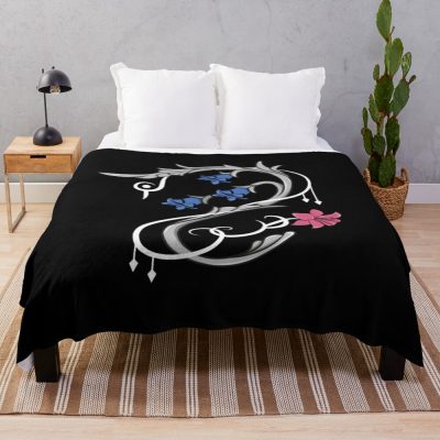 White Mage Lily Gauge Light Throw Blanket