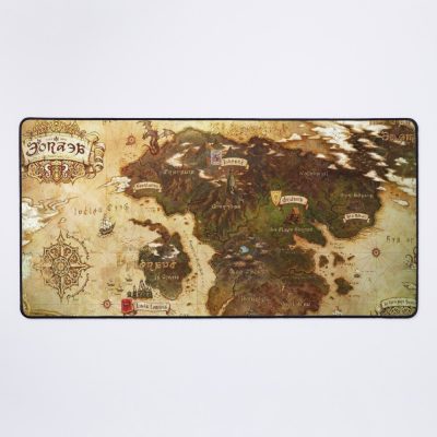 Eorzea World Map Mouse Pad