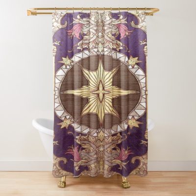 Ffxiv Astrologian Card Design Shower Curtain