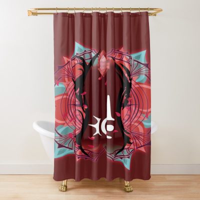 Ffxiv Red Mage Job Stone Shower Curtain