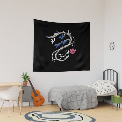 White Mage Lily Gauge Light Tapestry