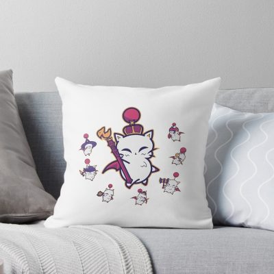 Moogle King Regal Artwork Throw Pillow