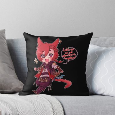 G'raha Tia At Your Service Throw Pillow
