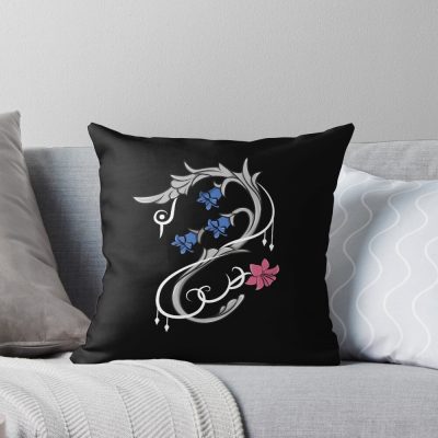 White Mage Lily Gauge Light Throw Pillow