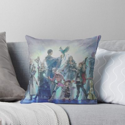 Final Fantasy Xiv Endwalker Finale Throw Pillow