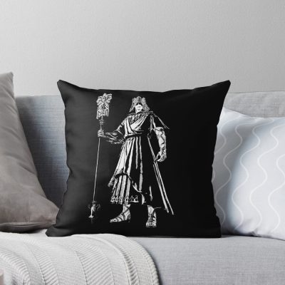 G'raha Tia Monochrome Portrait Throw Pillow