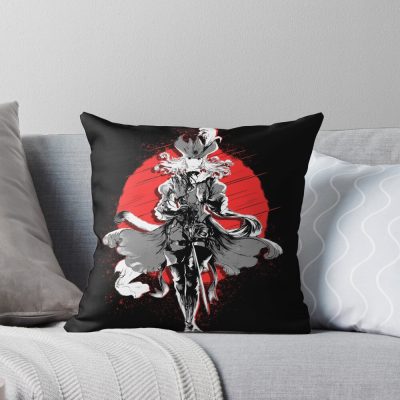 Red Mage Arcane Design Throw Pillow