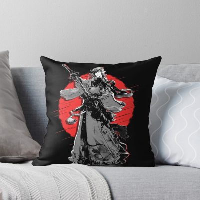Samurai Final Fantasy Xiv Throw Pillow