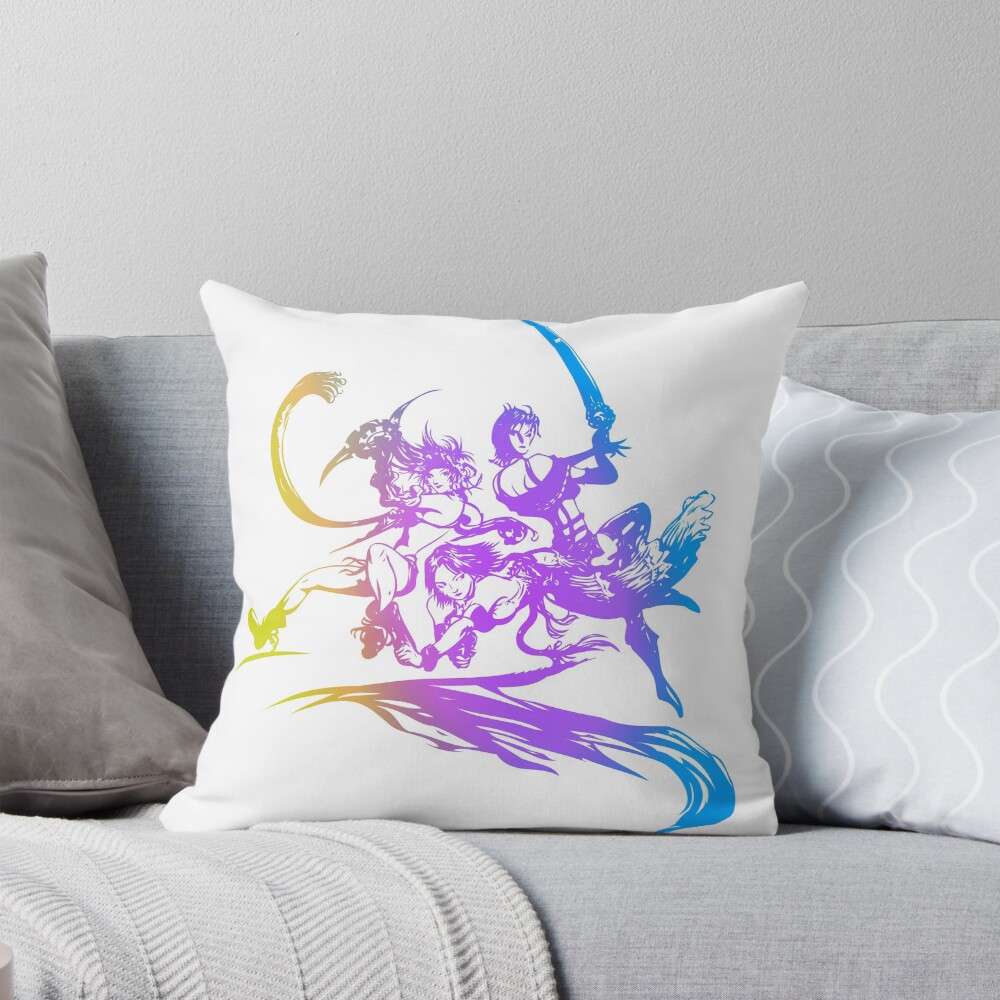 Final Fantasy X-2 Yrp Squad Throw Pillow