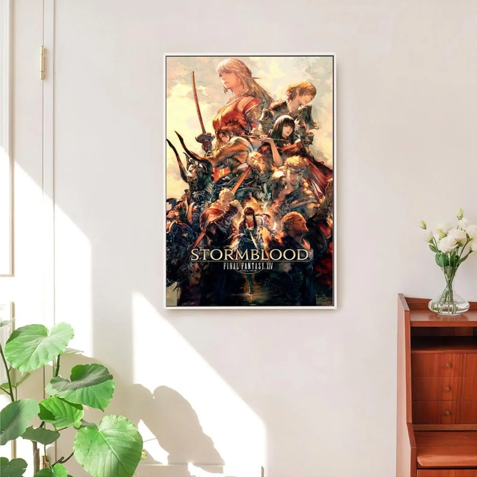 Final Fantasy XIV Lyse & Samurai Stormblood Wall Art