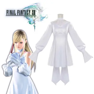 Final Fantasy XIV Ryne Minfilia White Lace Cosplay Dress