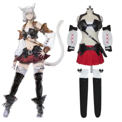 Final Fantasy XIV Miqo'te Starting Set Cosplay Costume